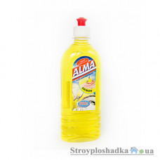 Жидкость для мытья посуды Alma лимон, 0.5 л