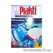 Таблетки для посудомийних машин Clovin Dr.Prakti Professional, 72 шт