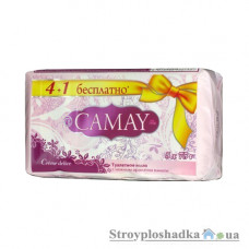 Мыло туалетное Camay Creme Delice, с ароматом ванили, 5х75 г