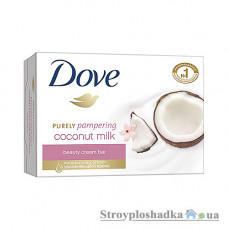 Крем-мило туалетне Dove, Кокосове молочко і аромат пелюсток жасмину, 135 г