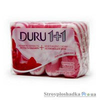 Мыло Duru 1+1, крем и кашемир, 4х90 г