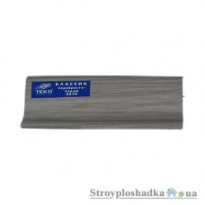 Плинтус напольный Теко Классик 0070, древоподобная текстура, серебристо-серый, 2.5 м