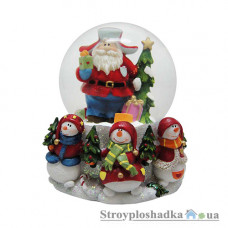 Сувенир Новогодько Дед Мороз, водный шар d-65 мм, 9 см (520451)