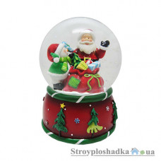 Сувенир Новогодько Дед Мороз, водный шар d-100 мм, музыкальный (520459)