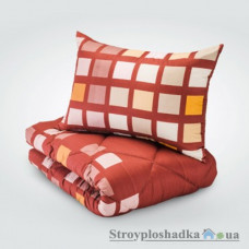 Ковдра Ідея Набір ковдра з подушкою 8-11651, 140х205/48х68 см, синтепон, червона