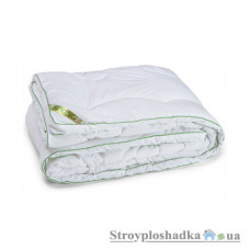 Одеяло Руно Spring, 140х205 см, силиконовое, белое с зеленым кантом