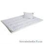 Одеяло Руно Spring, 140х205 см, силиконовое, белое с зеленым кантом