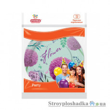 Тарелки бумажные Eventa Party, flower, D23 см, 10 шт