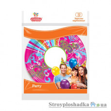 Тарілки паперові Eventa Party, кольоровий візерунок, D23 см, 10 шт