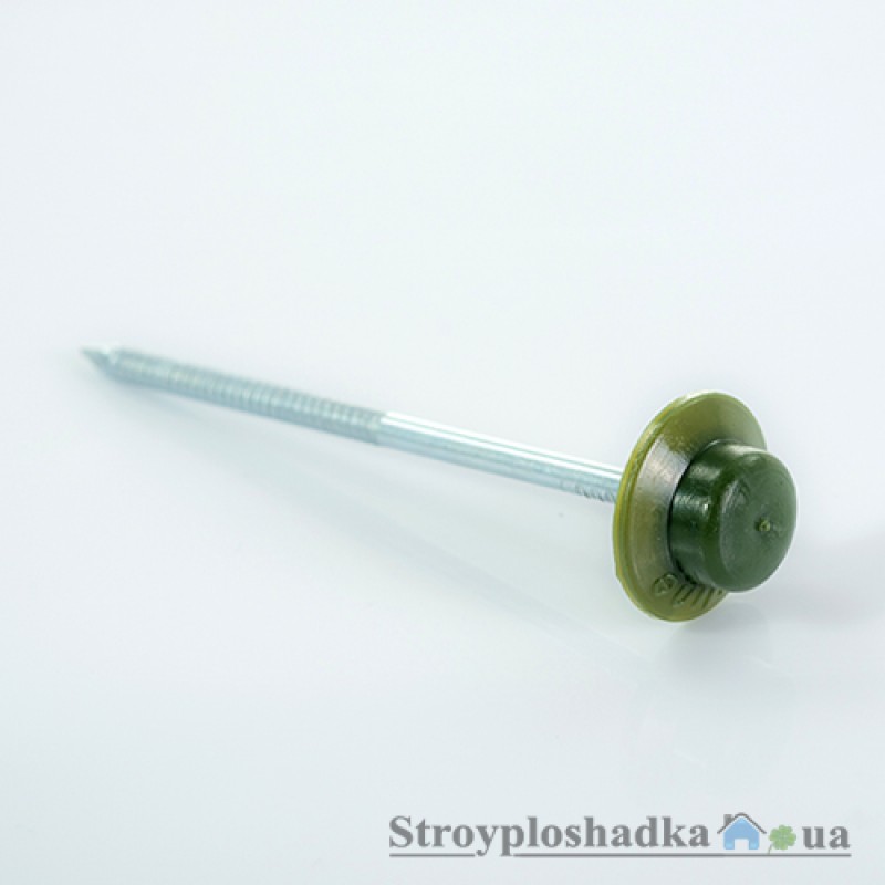 Цвяхи для ондуліна Onduline, зелені, 100 шт