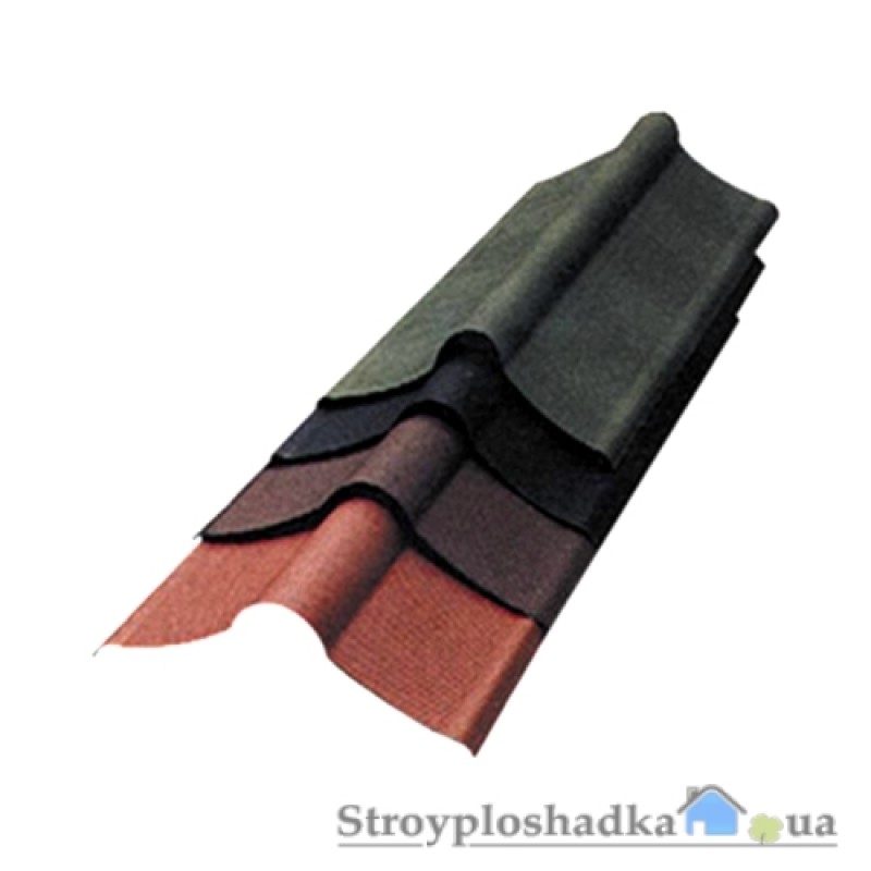 Ондулін, коньковий елемент, 0.9 м.п., коричневий