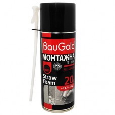 Піна монтажна побутова, вихід 20 л BauGold, 300 мл