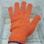 Перчатки рабочие трикотажные, с ПВХ рисунком, оранжевые, размер 10, BauGold 10300