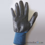 Рукавички нітрилові Beybi РnZEBRA, поліефірні, в'язаний манжет, сині, розмір 10