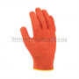 Перчатки рабочие Doloni 15300, с ПВХ рисунком, оранжевые, размер 10