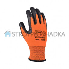 Перчатки с латексным покрытием Doloni 4196, оранжевые, размер 10