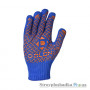 Перчатки рабочие Doloni 4450, с ПВХ рисунком, синие, размер 11