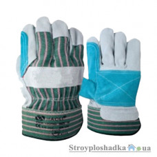 Перчатки Doloni 4539, для специальных условий, спилок и кожа, серо-голубые, размер L