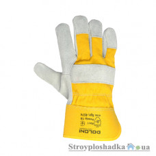 Перчатки рабочие комбинированные Doloni 4574, бело-желтые, размер 10