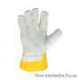 Рукавички робочі комбіновані Doloni 4574, біло-жовті, розмір 10