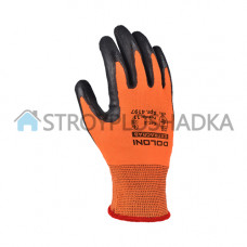 Перчатки с латексным покрытием Doloni 4197, оранжевые, размер 11