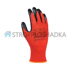Перчатки с нитриловым покрытием Doloni 4585, красные, размер 8