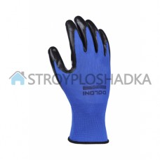 Перчатки с нитриловым покрытием Doloni 5110, синие, размер 10