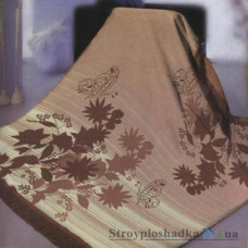 Плед Arya Morgan, 150х200 см, бежево-коричневые тона, цветок