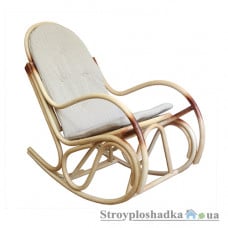 Плетене крісло-качалка Чернігівської ФЛВ Бриз, з ротанга, 65х120х110 см