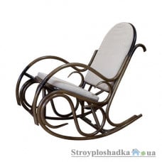Плетеное кресло-качалка Черниговской ФЛИ Олимп, из ротанга, 65х120х120 см