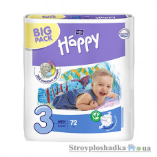 Подгузники Bella Baby Happy, Midi, 5-9 кг, 72 шт