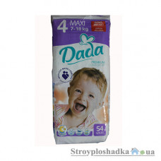 Подгузники Dada Premium 4, Maxi, 7-18 кг, 54 шт