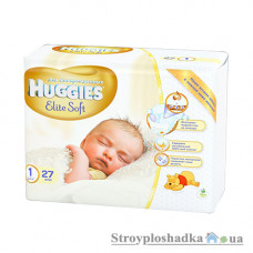 Підгузки для новонароджених Huggies Elite Soft 1, 0-5 кг, 27 шт