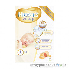 Подгузники для новорожденных Huggies Elite Soft 1, 0-5 кг, 50 шт