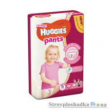 Подгузники-трусики Huggies Pants, 12-17 кг, для девочек, 44 шт