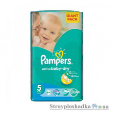 Подгузники Pampers Active Baby-Dry, Junior, 11-18 кг, джайнт, 64 шт.
