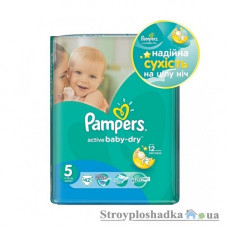 Підгузки Pampers Active Baby-Dry, Junior, 11-18 кг, економ упаковка, 42 шт.
