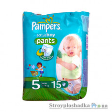 Підгузки-трусики Pampers Active Boy, Junior, 12-18 кг, мікро упаковка, 15 шт.