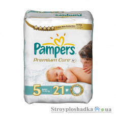 Підгузки Pampers Premium Care, Junior, 11-25 кг, середня упаковка, 21 шт.