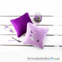 Подушка Идея декоративная Лаванда, 47х47 см, квадратная, фиолетовая