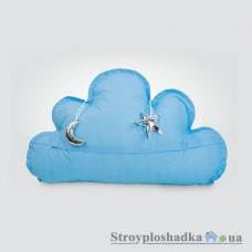 Подушка Идея декоративная Облако 2, 43х70 см, фигурная, голубая