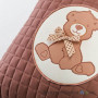 Подушка Ідея декоративна з шевроном Ведмедик, 45х45 см, квадратна, коричнева