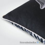 Подушка Идея декоративная с вышивкой Стул, 37х37 см, квадратная, черная