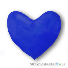 Подушка декоративная Moka textil Сердечко pod001, 40х40 см, чехол-атлас, сердце, синяя