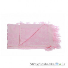 Полотенце Arya Isabel с бахромой, 50х90 см, хлопок, розовое