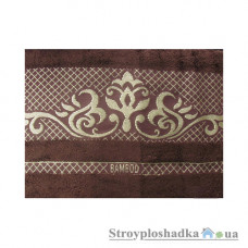 Полотенце Arya Viktorya Бамбук, 70х140 см, 100% бамбуковое волокно, темно-коричневое