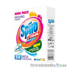 Порошок для прання Spiro Color, для кольорових речей, 350 г (mini упаковка)