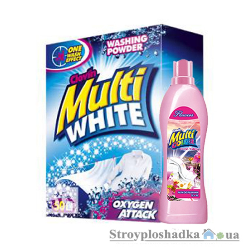 Набор Clovin Multicolor: Стиральный порошок, 2.2 кг + Кондиционер для белья Долина свежих цветов