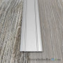 Алюминиевый порожек ПАС-1314 28-2-0.9 м П30, серебро, одноуровневый, рифленый, с открытой системой крепежа