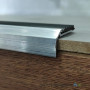 Алюминиевый порожек ПАС-1477, 47,8-19-2 м УР5020, серебро, разноуровневый, уличный со вставкою ПВХ